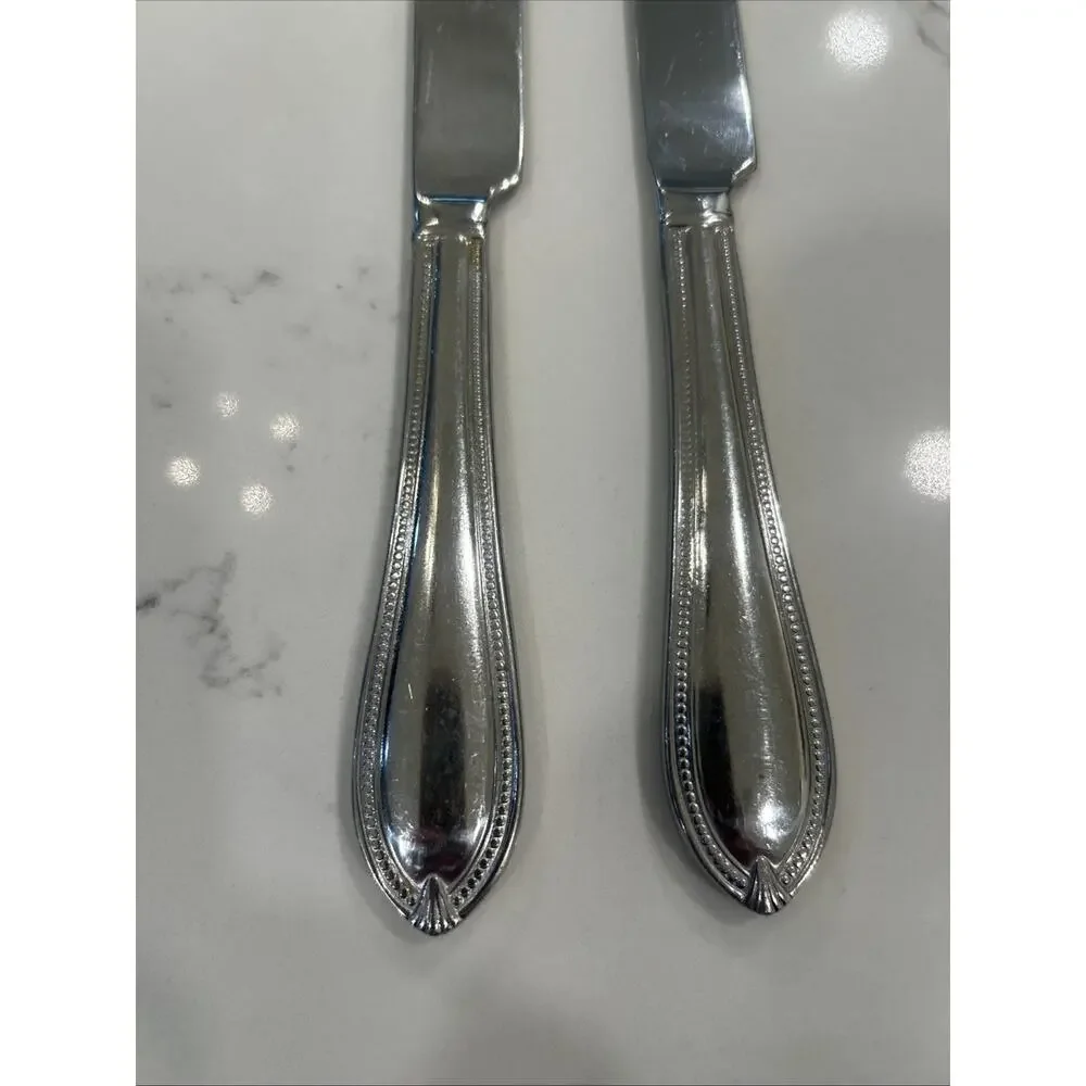 Reed & Barton CONCANNON STAINLESS Knifes Set of 2‎ Flatware French Solid Knife
